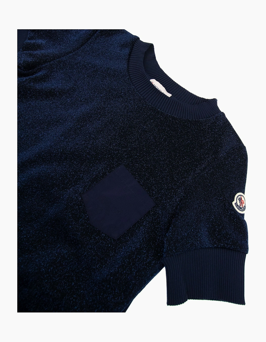 Moncler Junior Abito Shiny Dress Navy