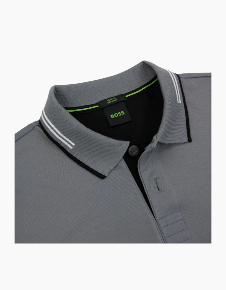 Hugo Boss Paul Slim Fit Polo Grey 036