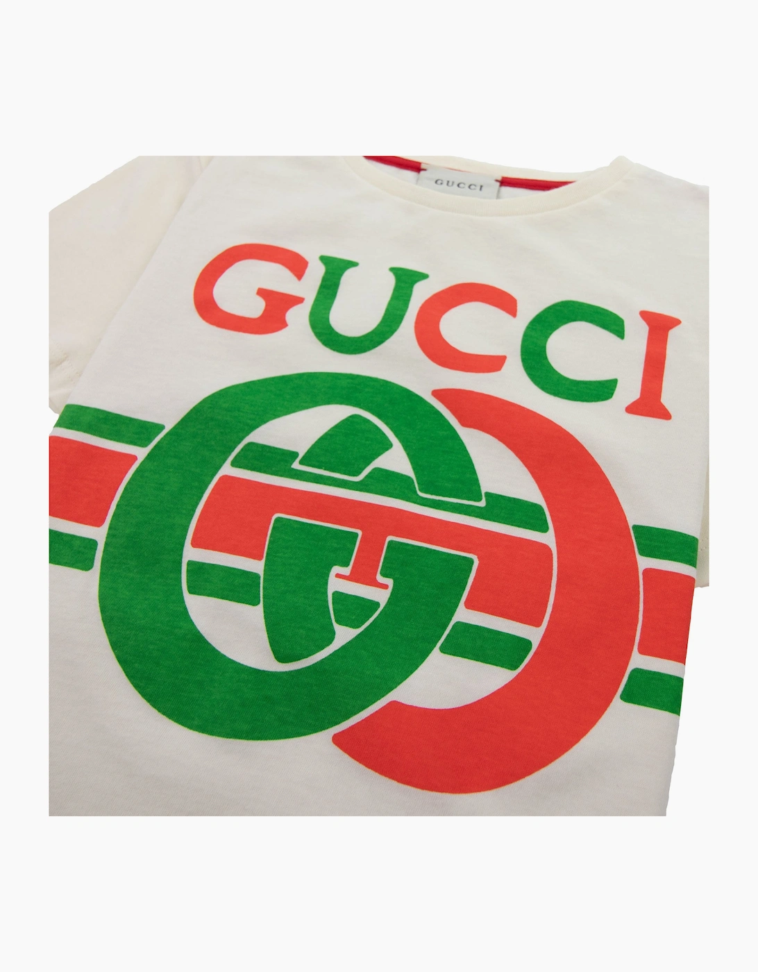 Gucci Junior Interlocking G T-shirt 9756 Cream
