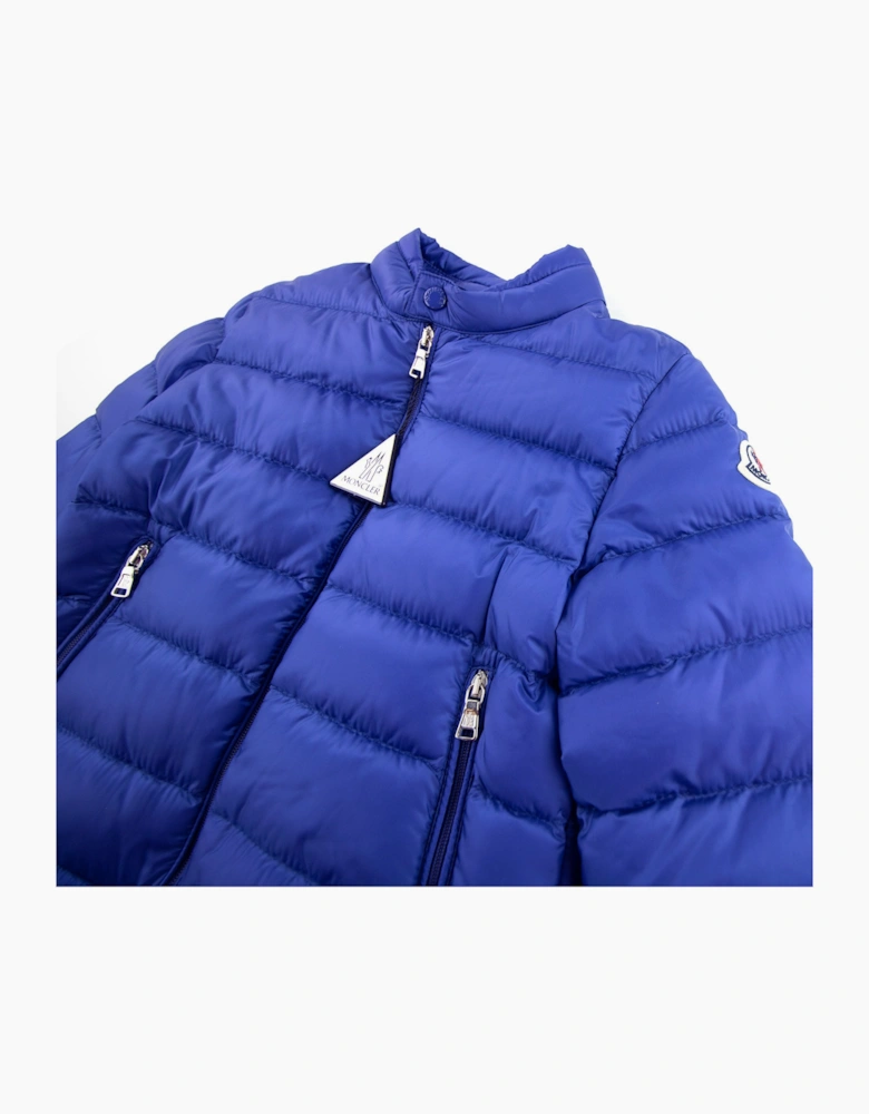Moncler Junior Acorus Infant Zip Up Jacket Blue 785