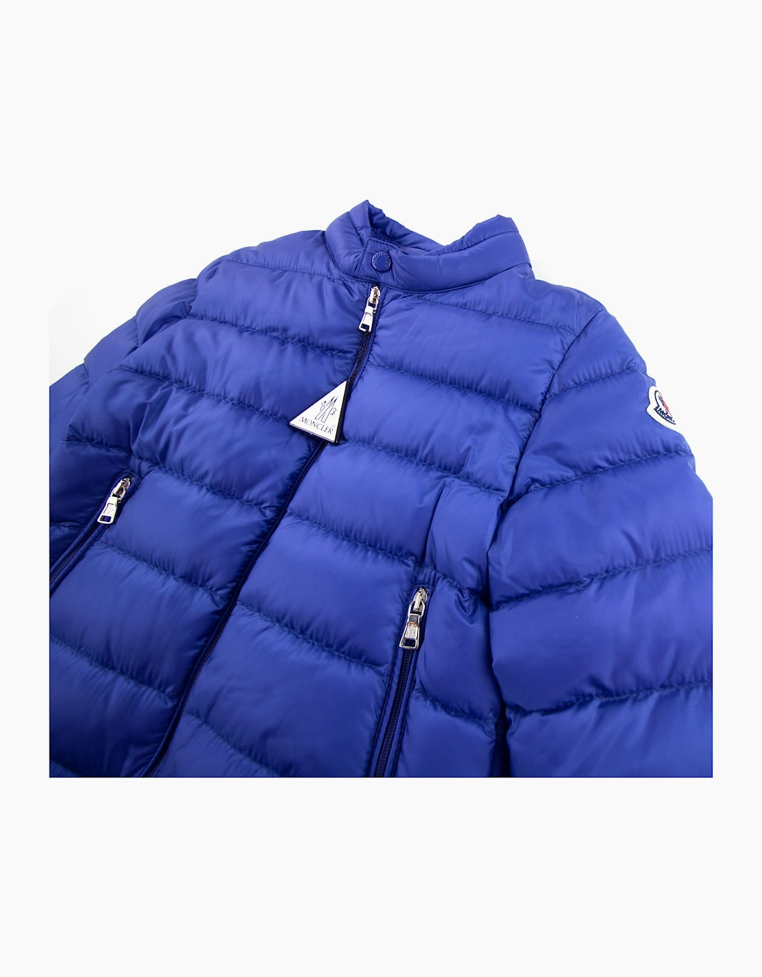 Moncler Junior Acorus Infant Zip Up Jacket Blue 785