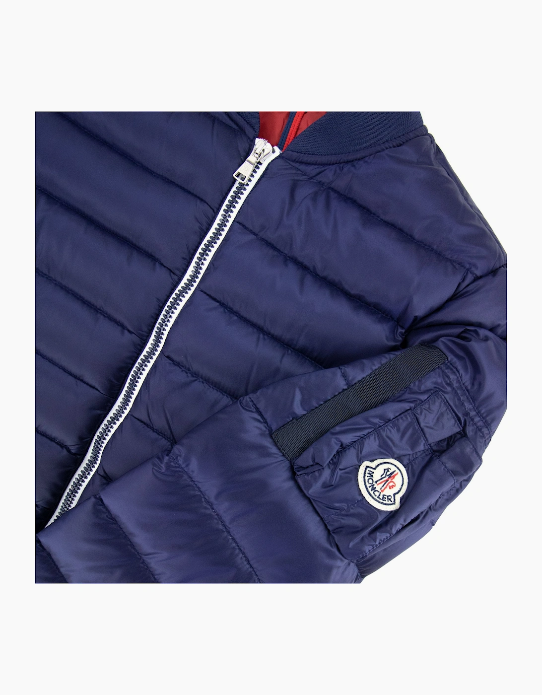 Moncler Junior Aidan Down Jacket Navy Blue