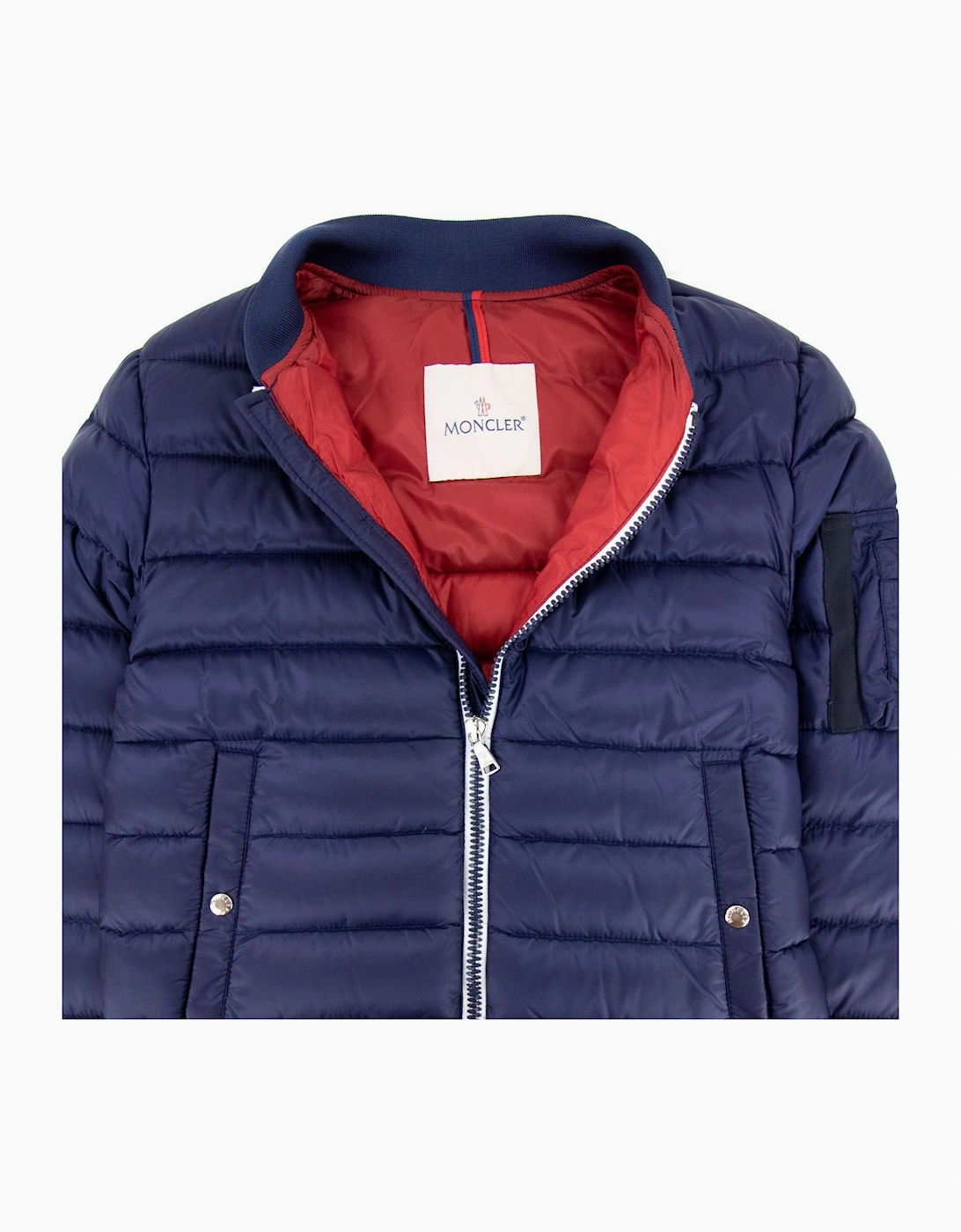 Moncler Junior Aidan Down Jacket Navy Blue