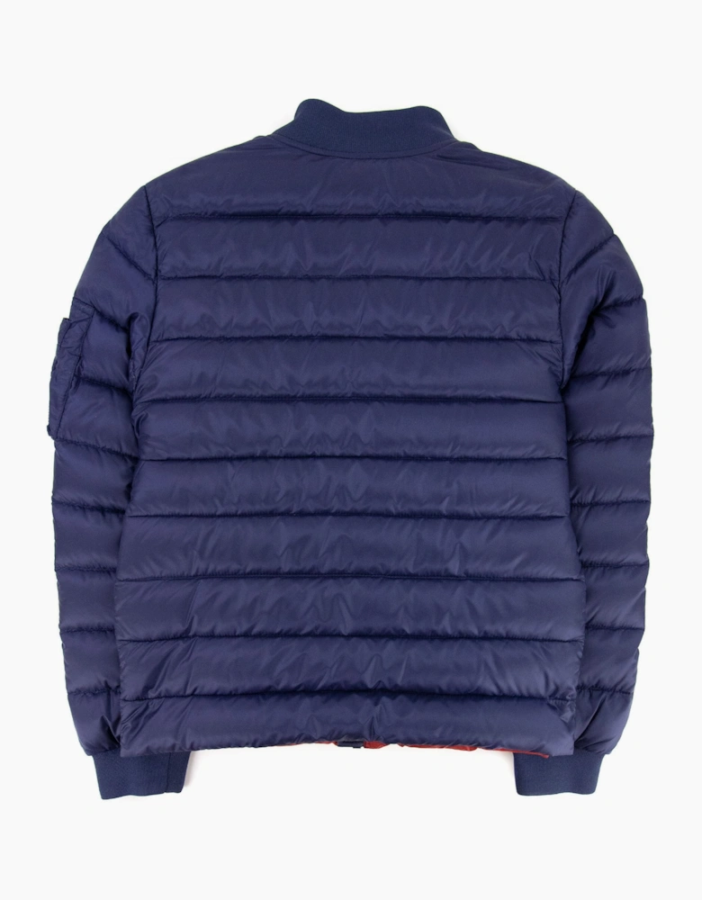 Moncler Junior Aidan Down Jacket Navy Blue
