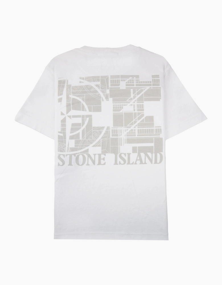 Stone Island Junior 21052 30/1 Back Logo T-shirt White V0001