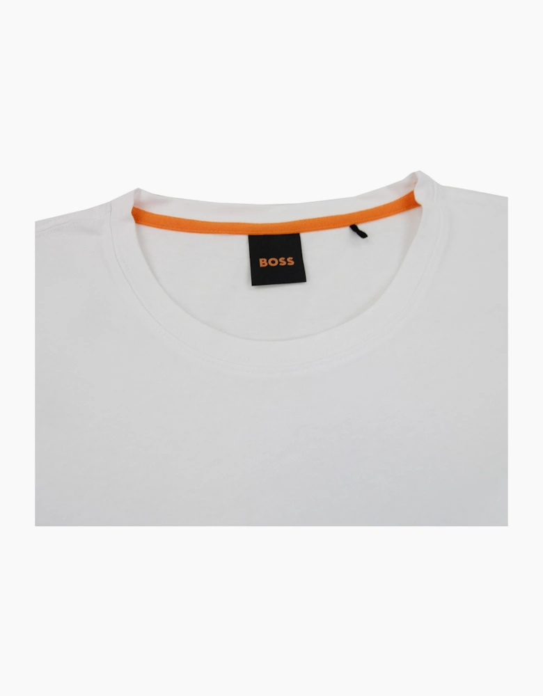Hugo Boss Tales Logo Patch T Shirt White 100