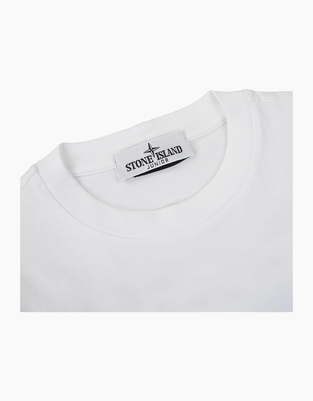 Stone Island Junior 21052 30/1 Back Logo T-shirt White V0001