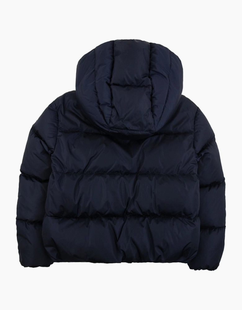 Moncler Junior Caille Down Jacket Navy 778