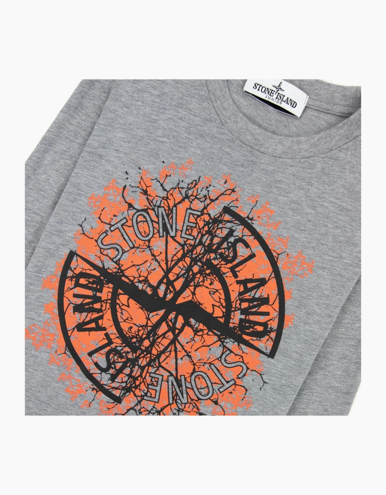 Stone Island Junior Nature T Shirt Grey V0m64