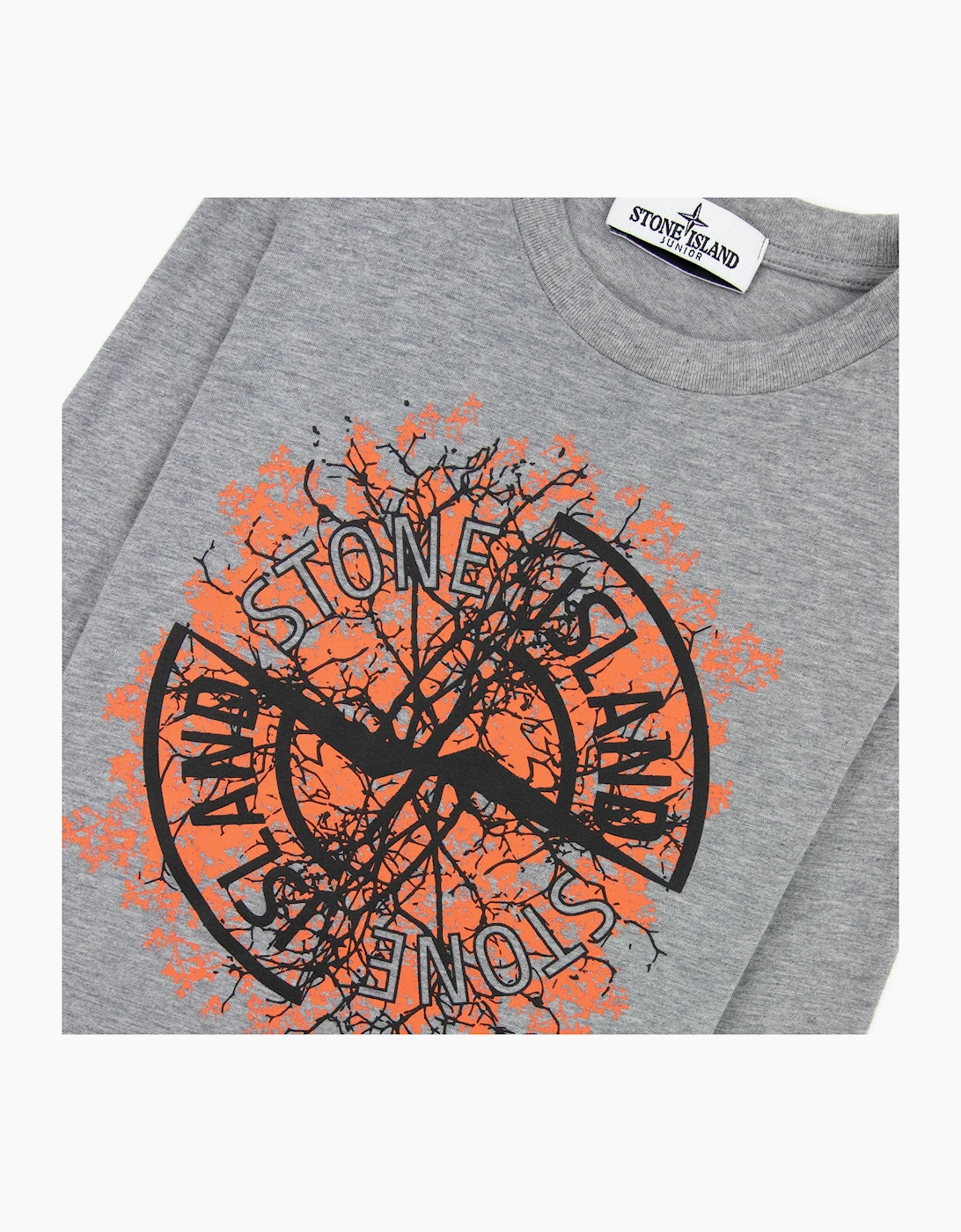 Stone Island Junior Nature T Shirt Grey V0m64