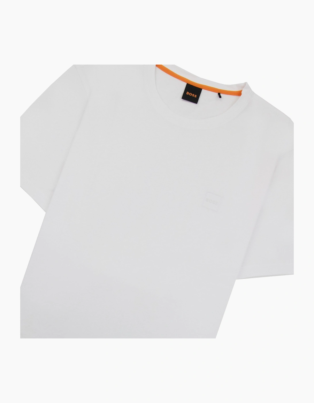 Hugo Boss Tales Logo Patch T Shirt White 100