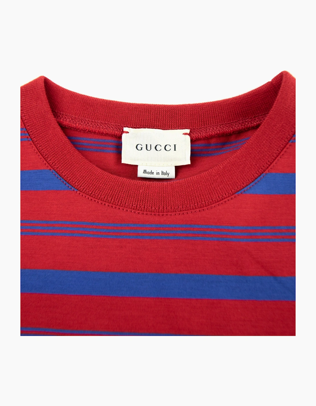 Gucci Junior Striped Logo T-shirt Red