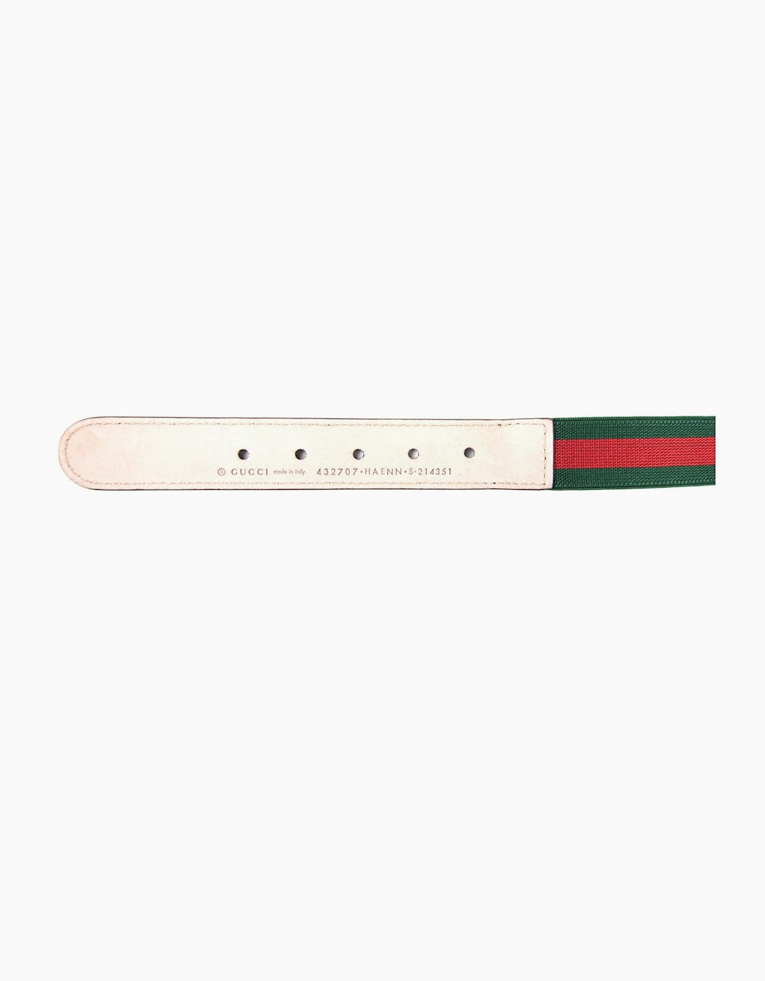 Gucci Junior GG Web Logo Belt Green/red