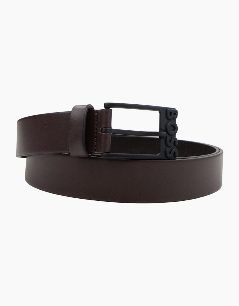 Hugo Boss Simo R Leather Belt Dark Brown 202