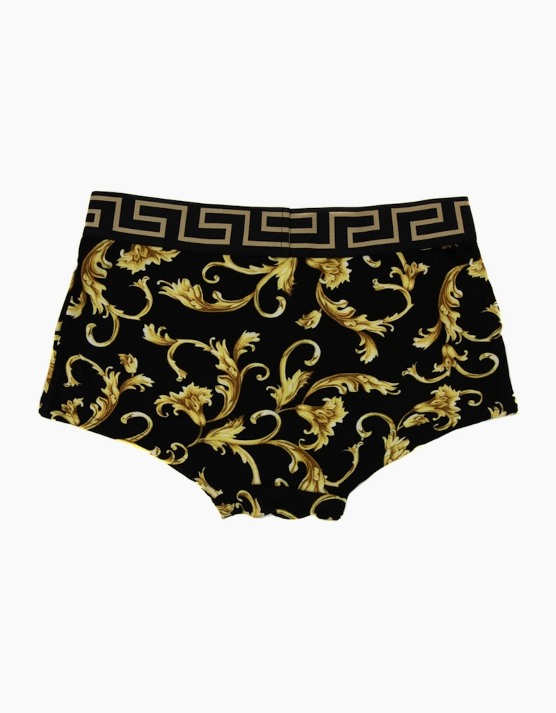 Versace Barocco Low Rise Boxer Trunk Black/gold