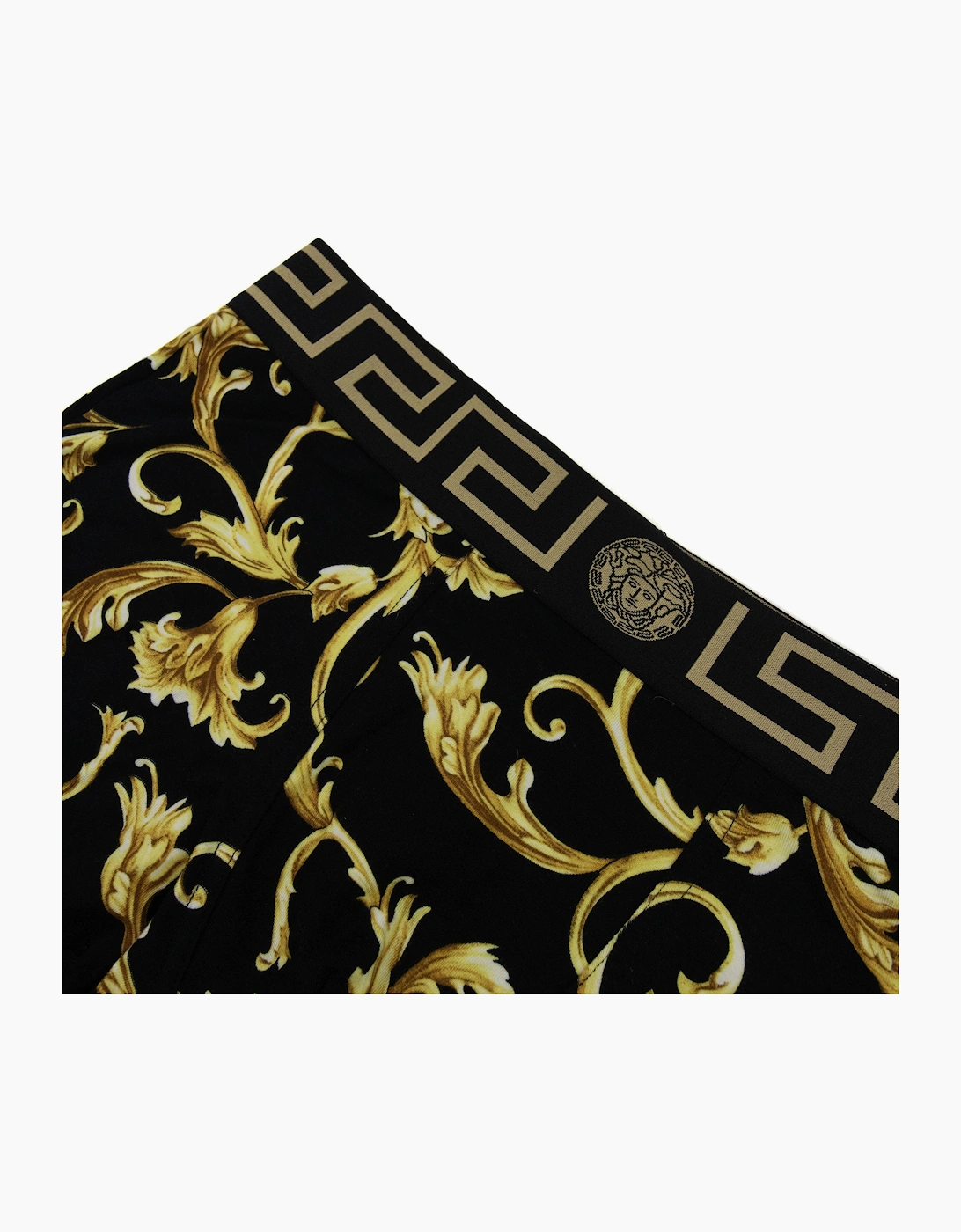 Versace Barocco Low Rise Boxer Trunk Black/gold