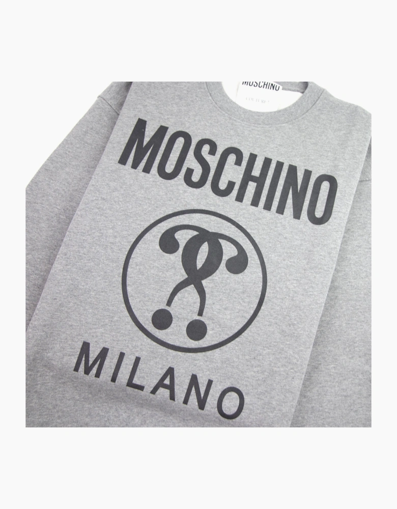 Moschino Couture Double Question Mark Sweatshirt Grey
