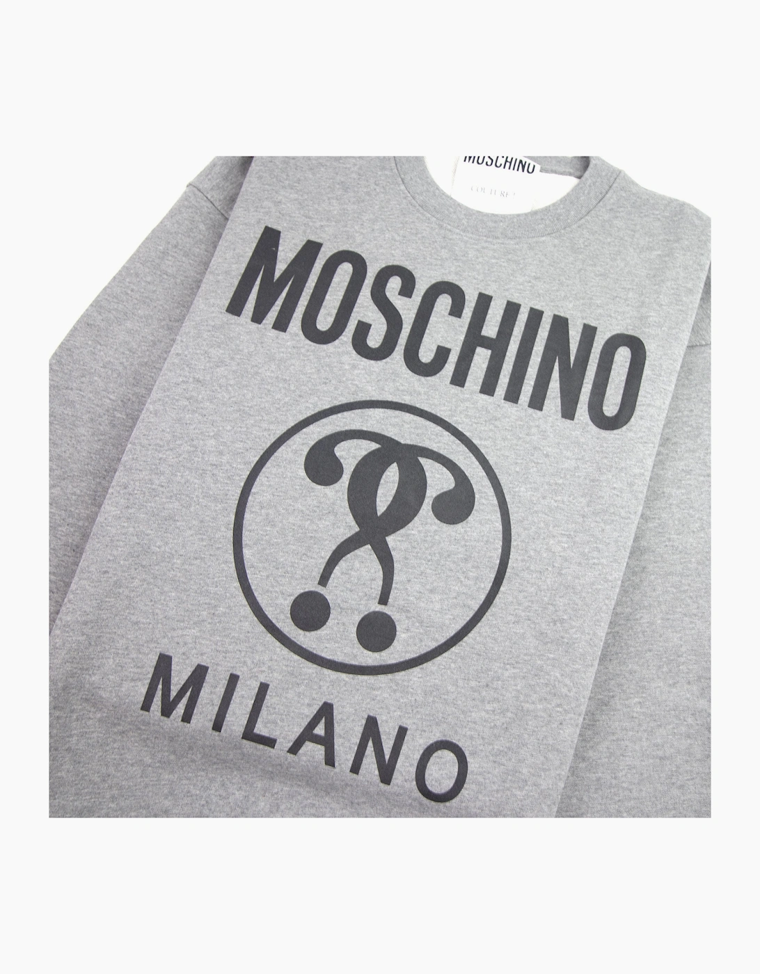 Moschino Couture Double Question Mark Sweatshirt Grey