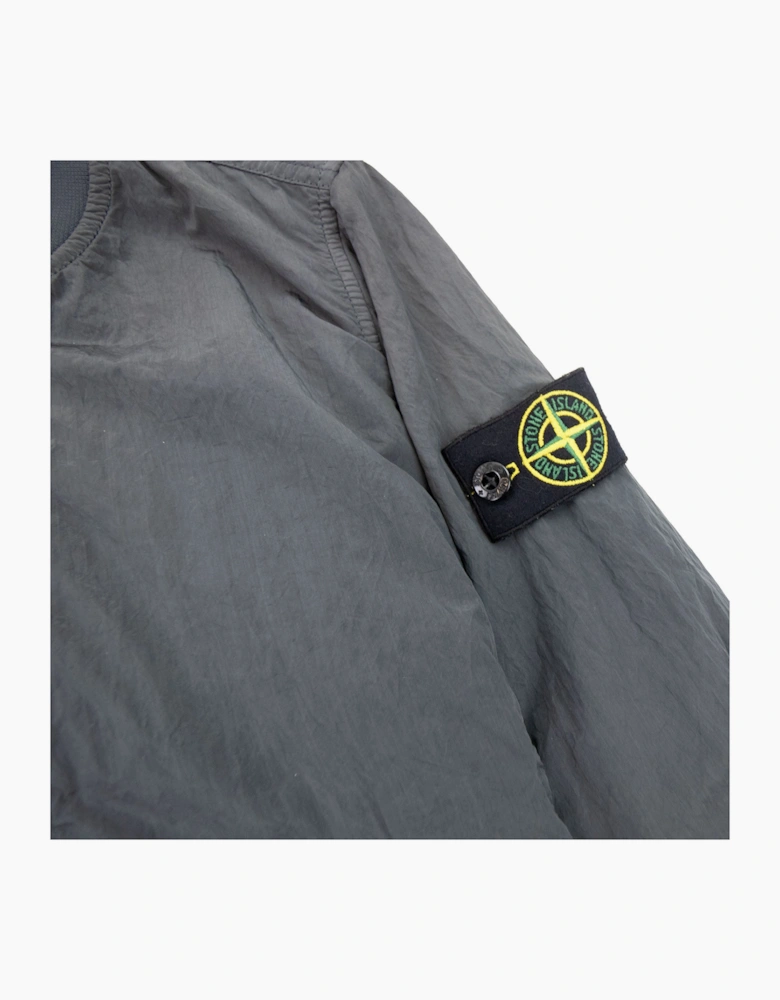 Stone Island Junior Nylon Bomer Jacket Dark Grey V0065