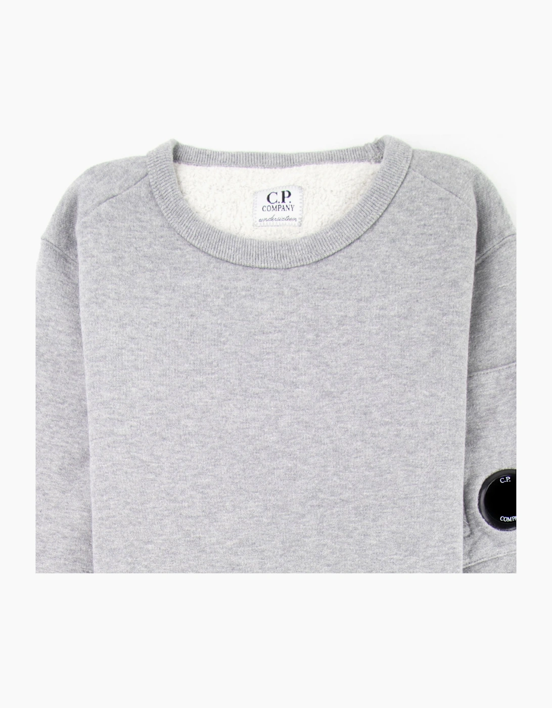 C.P. Company Undersixteen Lens Fleece Sweatshirt Grey M93
