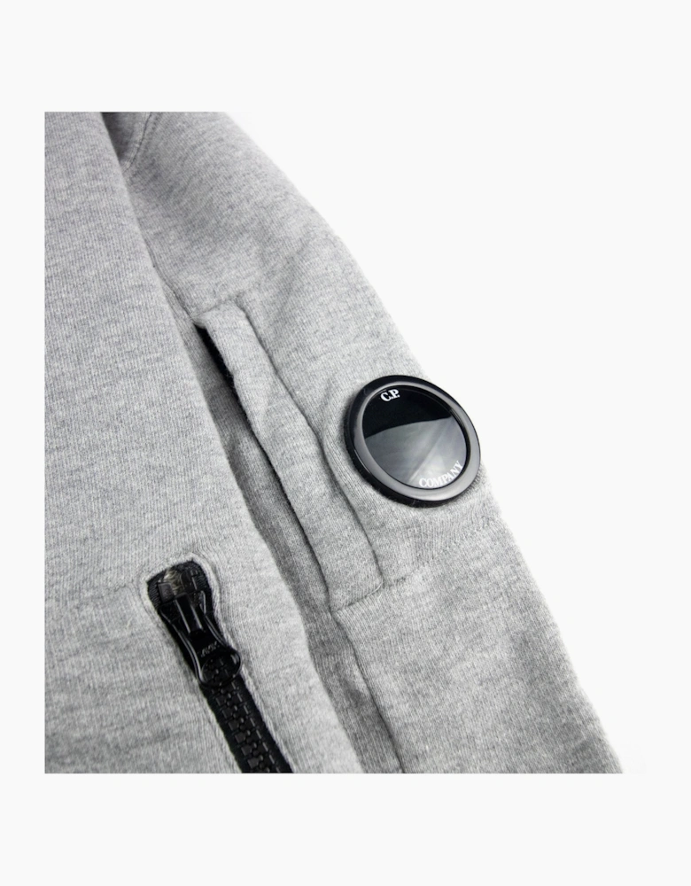 Cp Company Undersixteen Light Fleece Zip Up Bomber Sweatshirt Grey M93