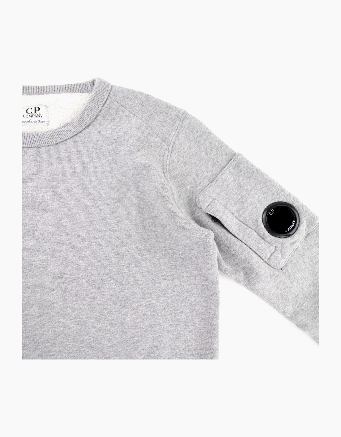 C.P. Company Undersixteen Lens Fleece Sweatshirt Grey M93