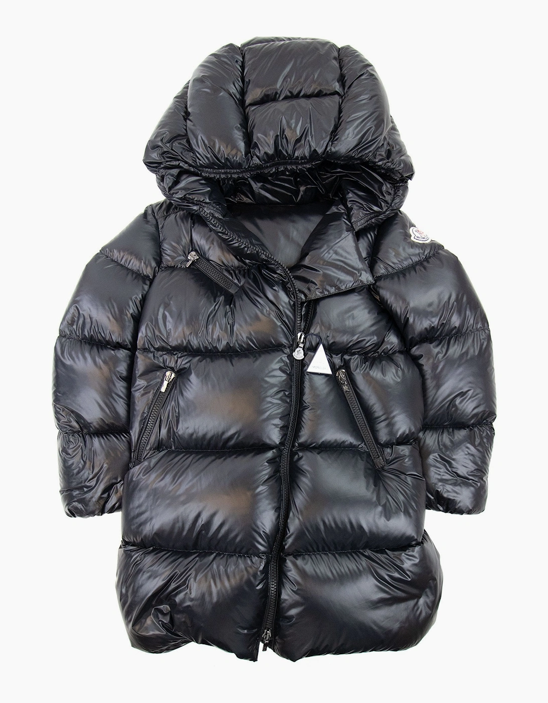 Moncler Junior Gelinotte Padded Zip Up Jacket Black 999