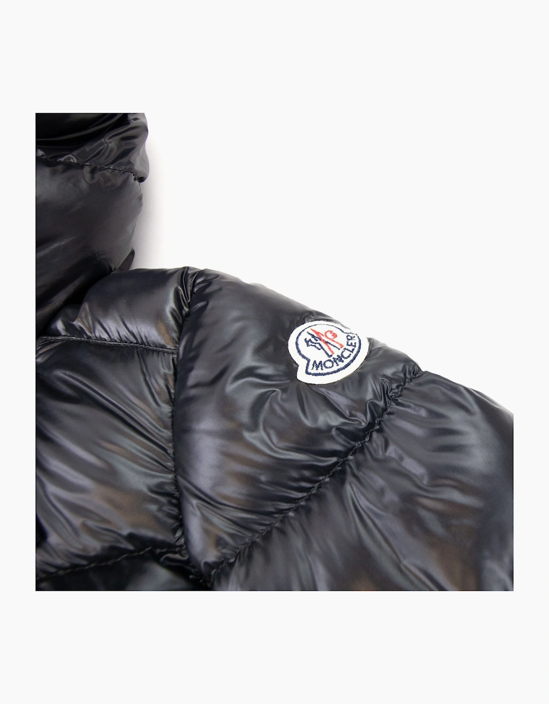 Moncler Junior Gelinotte Padded Zip Up Jacket Black 999