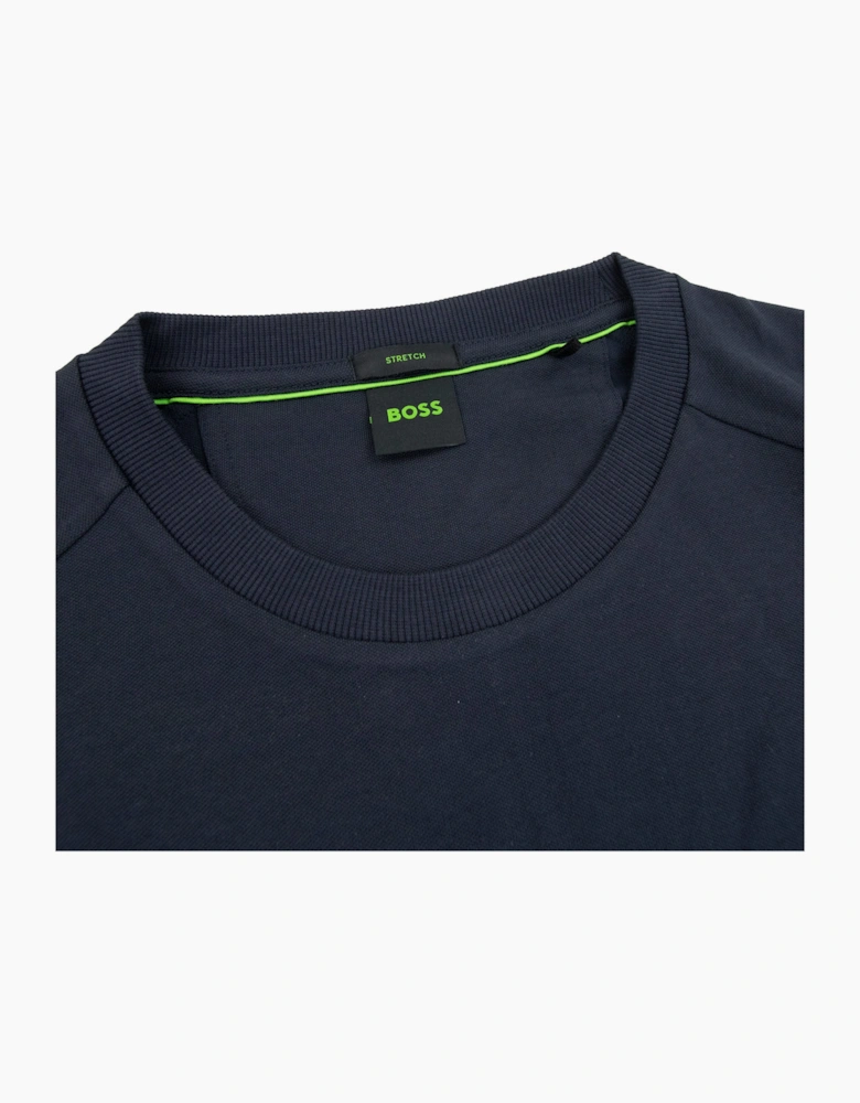 Hugo Boss Tee 2 Artwork Logo T Shirt Navy 402