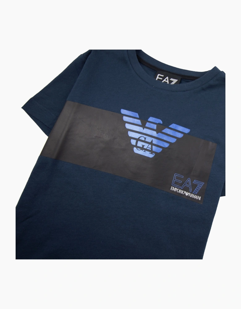 Emporio Armani EA7 Junior Eagle Tee Blue