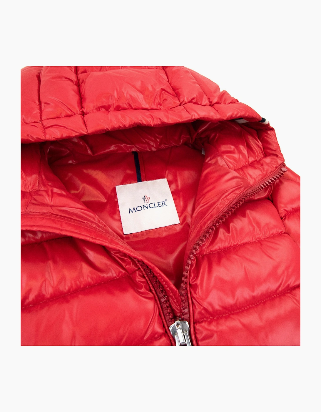 Moncler Junior Alberic Puffa Down Jacket Red 455