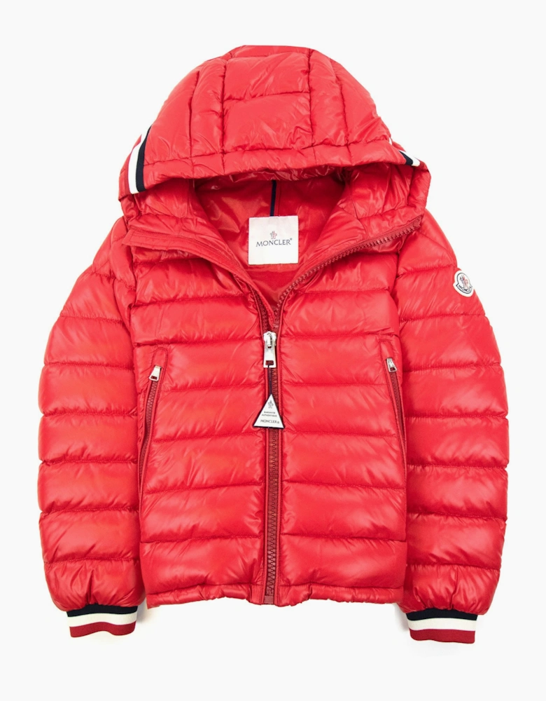 Moncler Junior Alberic Puffa Down Jacket Red 455