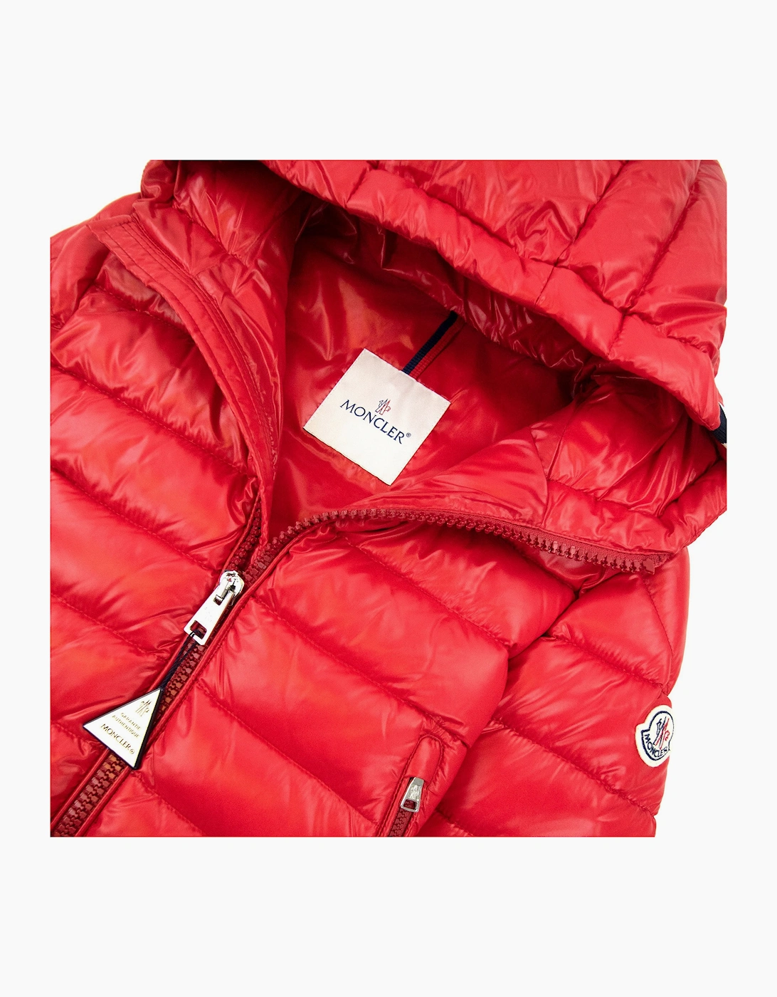 Moncler Junior Alberic Puffa Down Jacket Red 455