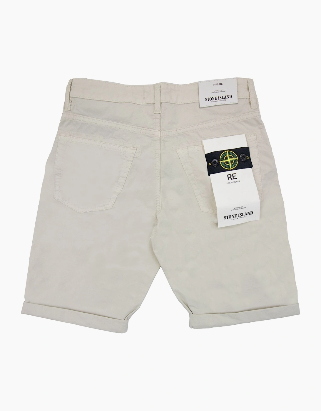 Stone Island Junior L0211 Stretch Cotton Shorts Beige V0003