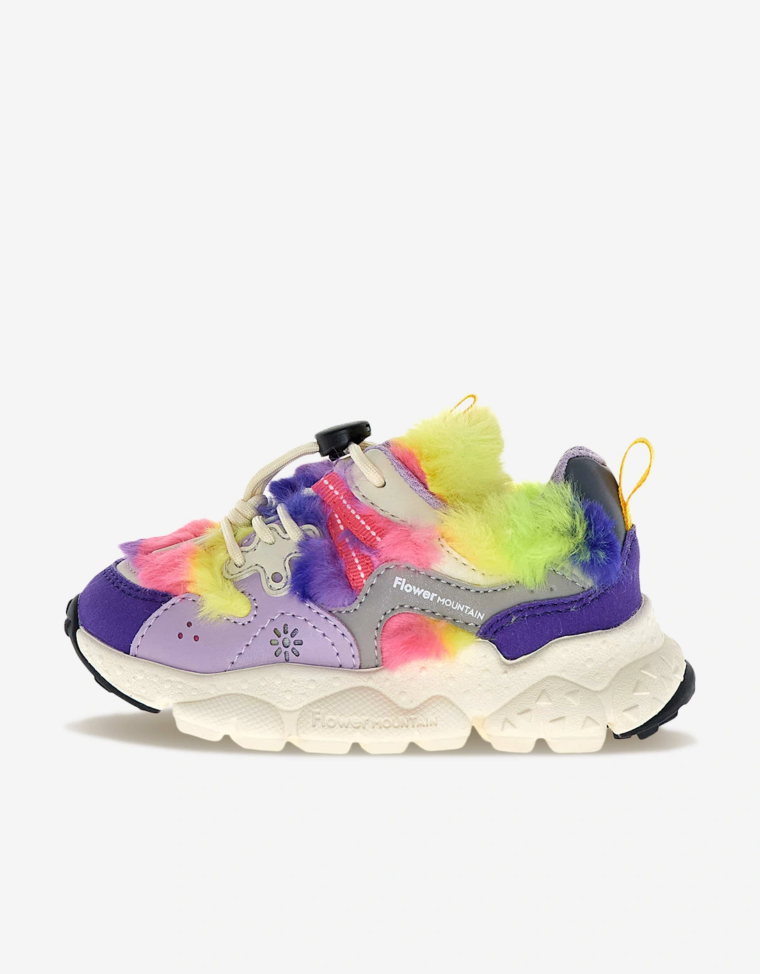 Flower Mountain Girls Yamano 3 Trainers in Purple