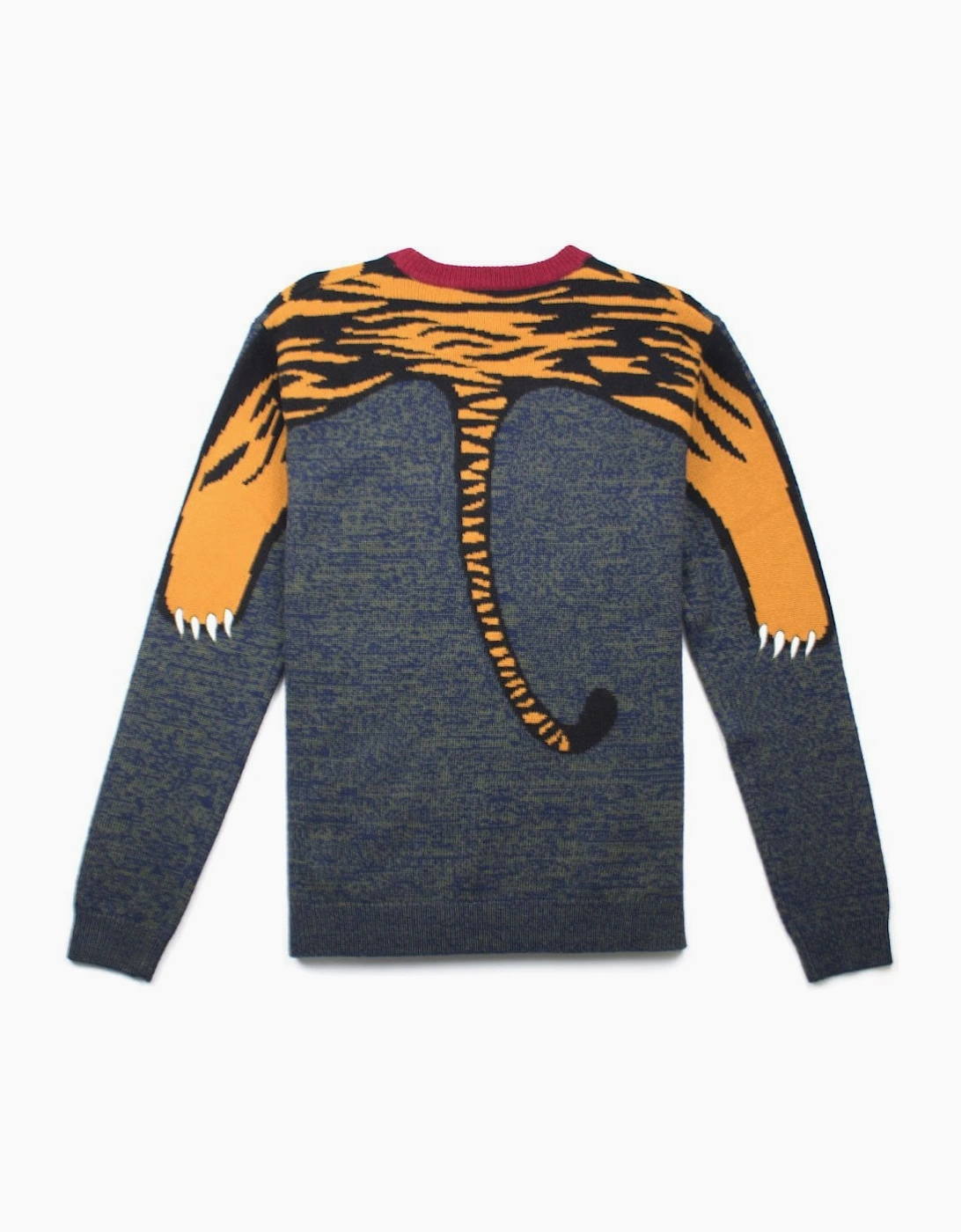 Kenzo All Over Knitted Tiger Jumper Orange