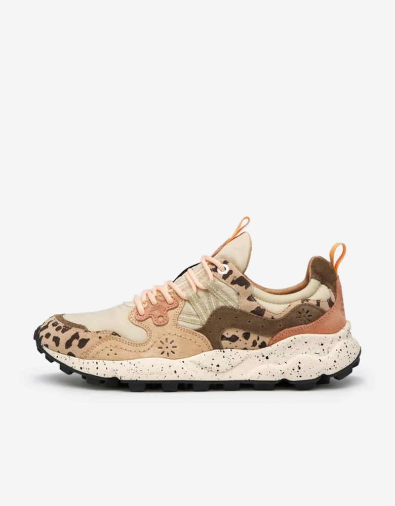 Flower Mountain Girls Yamano 3 Trainers in Beige