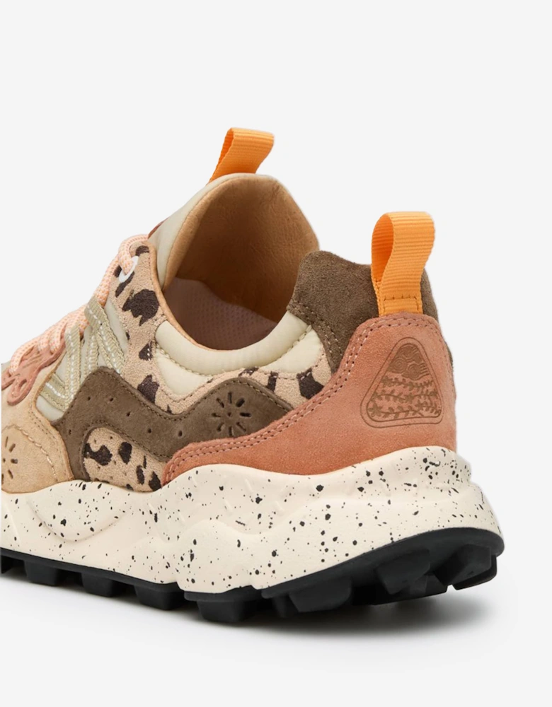 Flower Mountain Girls Yamano 3 Trainers in Beige