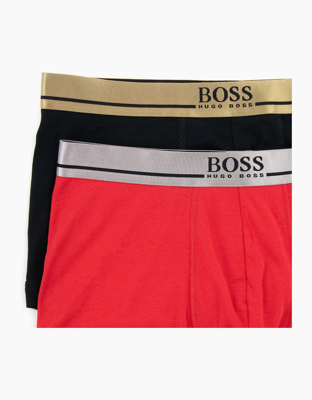 Hugo Boss 2 Pack Trunks Black & Red