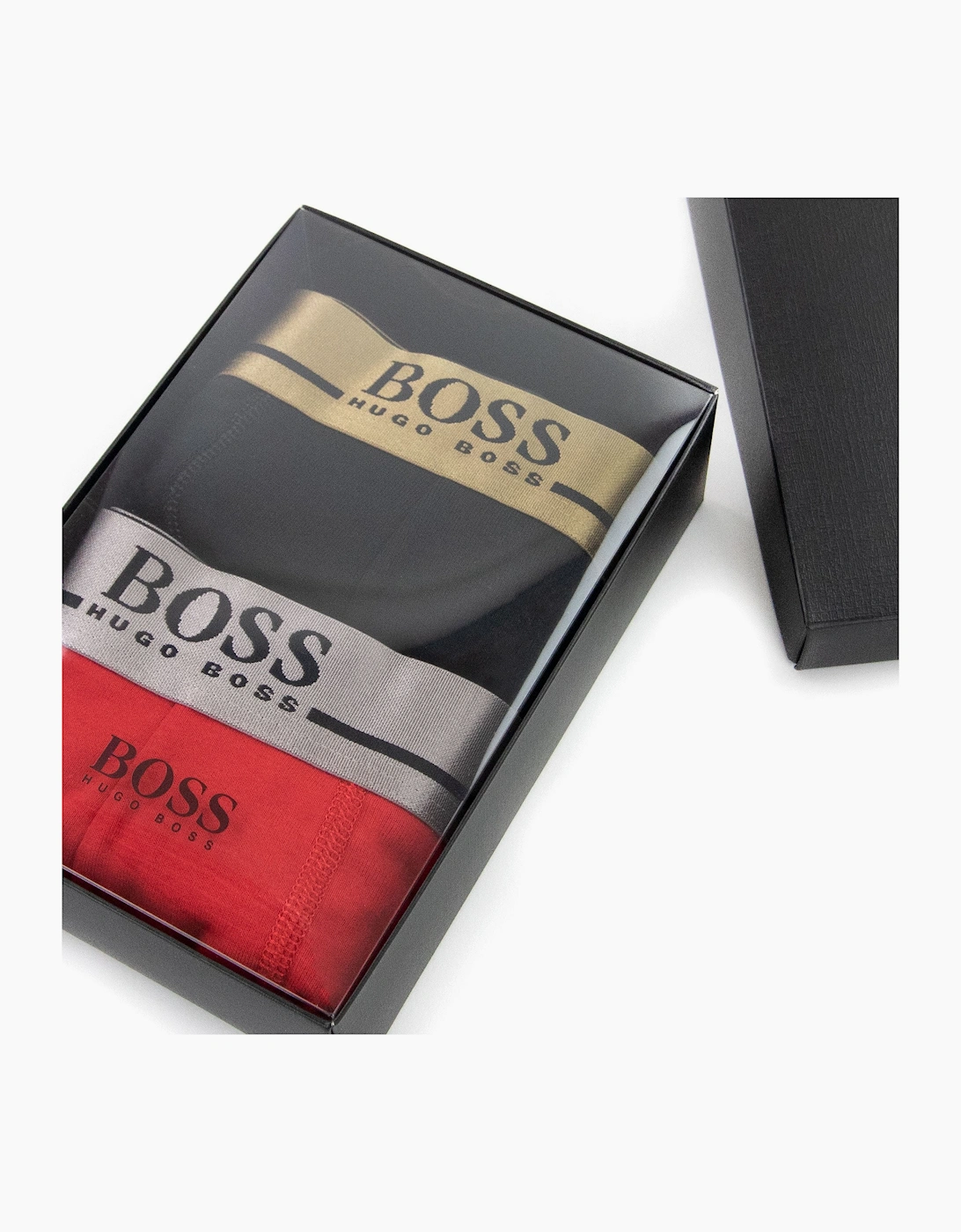 Hugo Boss 2 Pack Trunks Black & Red