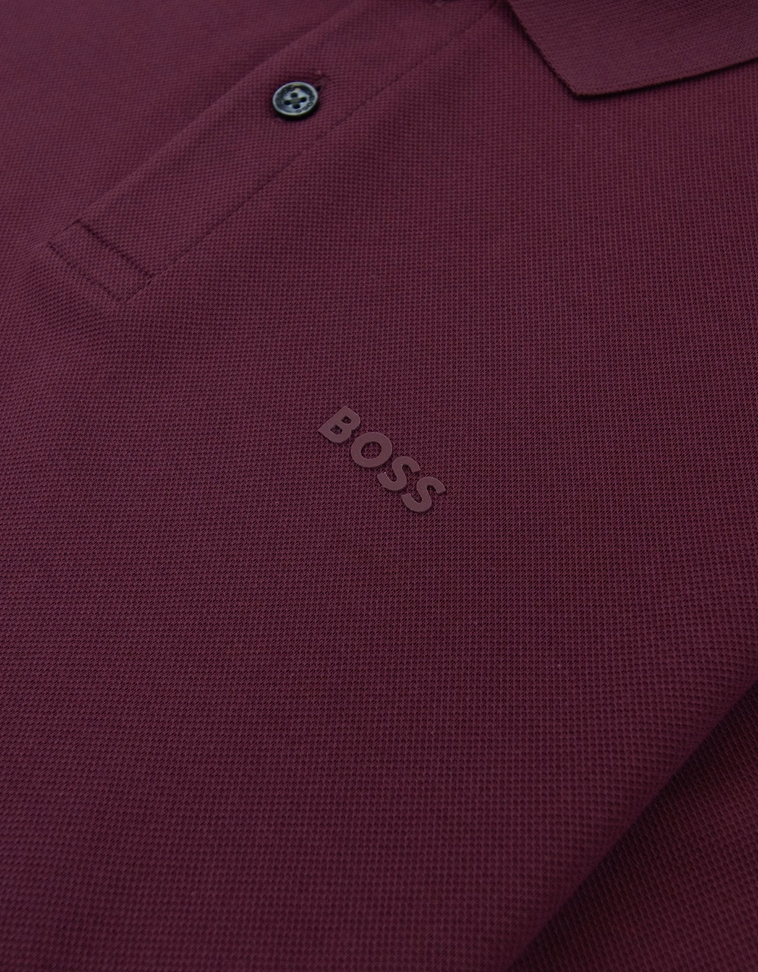 Hugo Boss Parlay 147 Mercerised Polo Shirt Dark Red 603