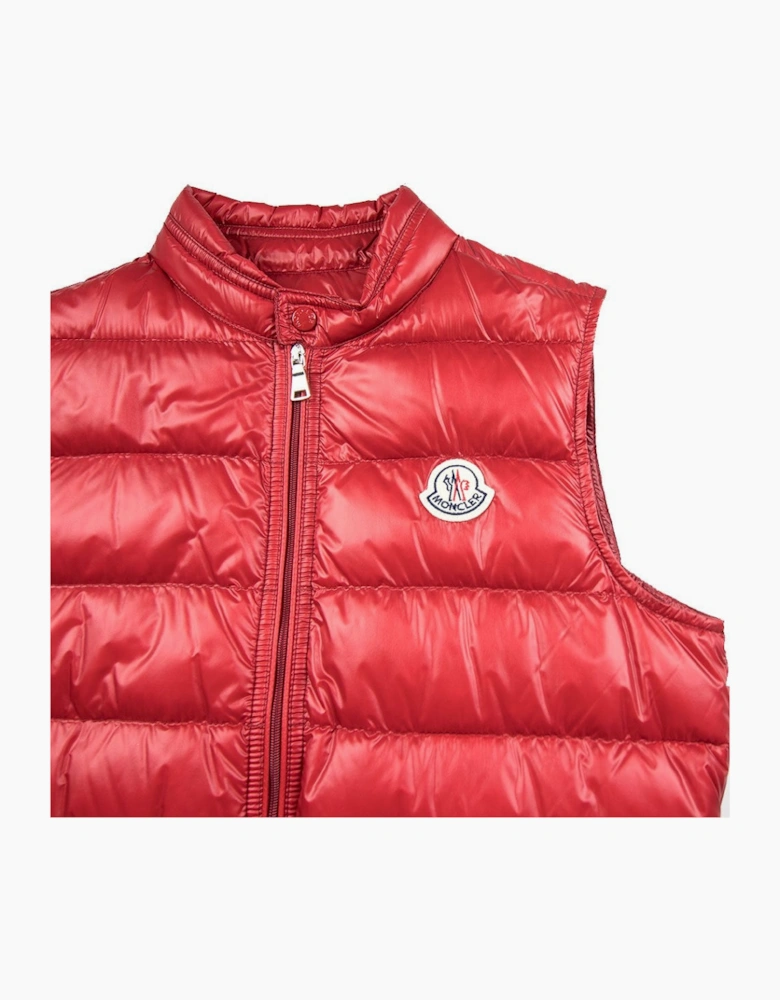 Moncler Junior Gui Gilet Red