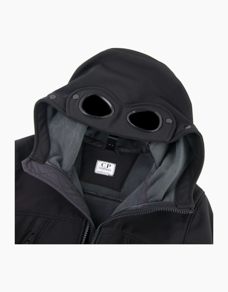 Cp Company Undersixteen Shell Goggle Hood Jacket Black 999