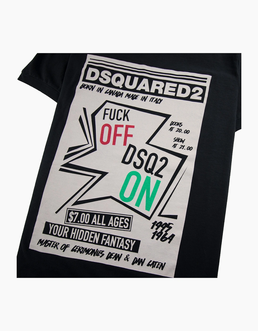 Dsquared2 Your Hidden Fantasy T-Shirt Black