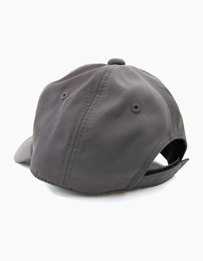 Kenzo Rubberised Signature Logo Cap Charcoal