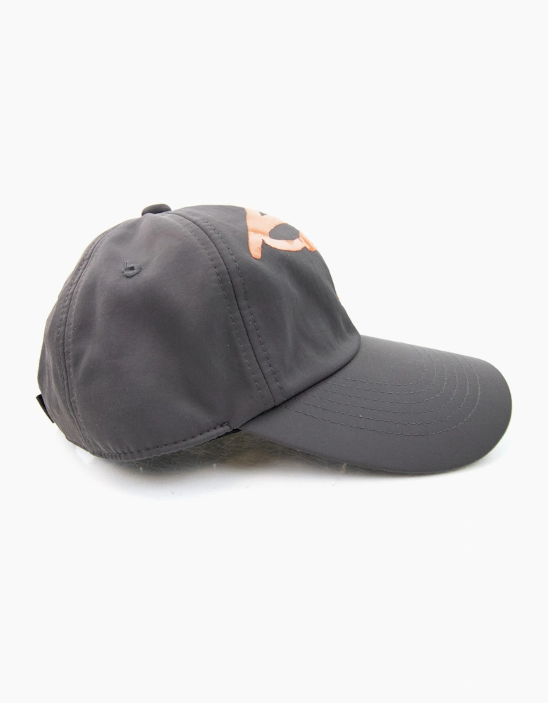 Kenzo Rubberised Signature Logo Cap Charcoal