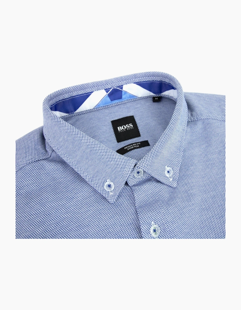 Hugo Boss Biadia R Curved Logo S/s Shirt Blue 438