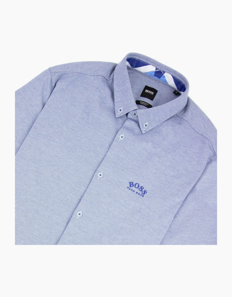 Hugo Boss Biadia R Curved Logo S/s Shirt Blue 438
