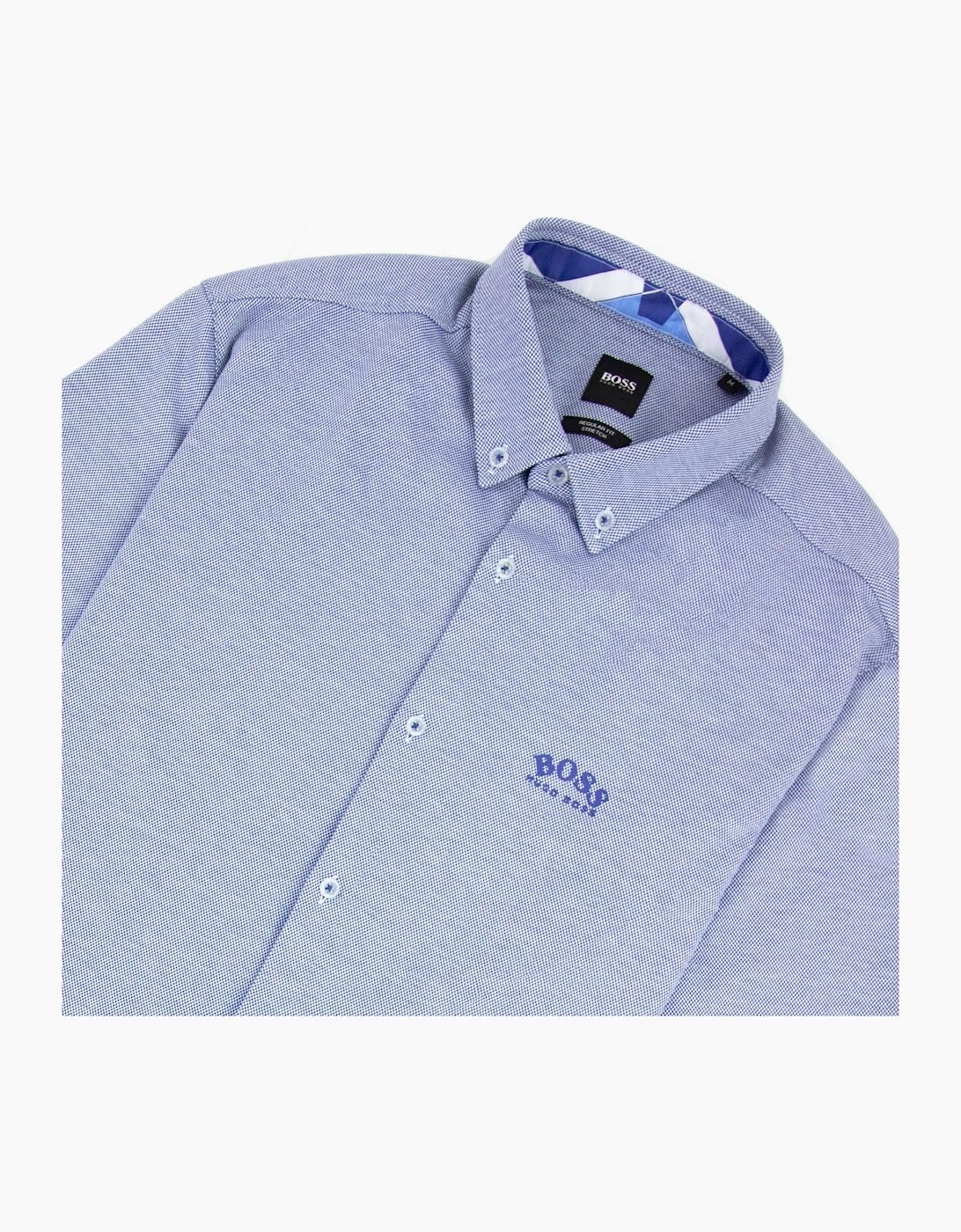 Hugo Boss Biadia R Curved Logo S/s Shirt Blue 438
