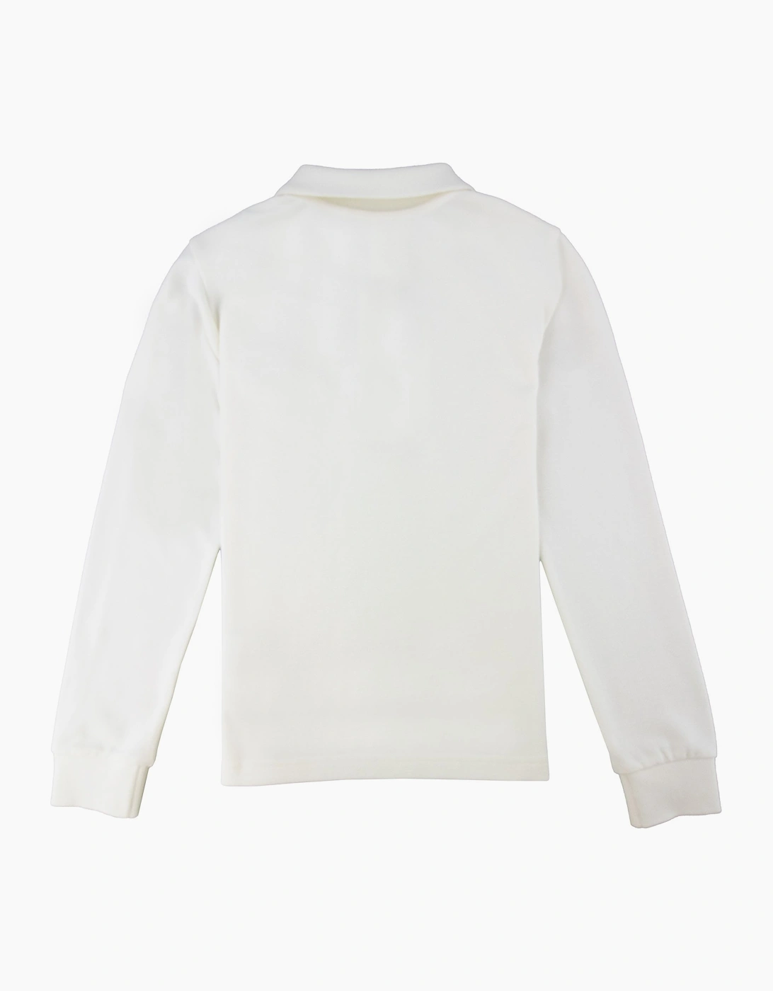 Moncler Junior Manica Maglia L/s Polo White 034